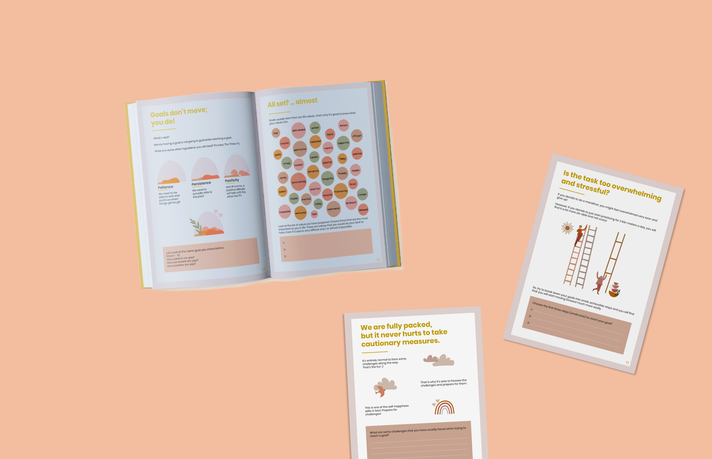 Therapeutic workbooks and worksheets