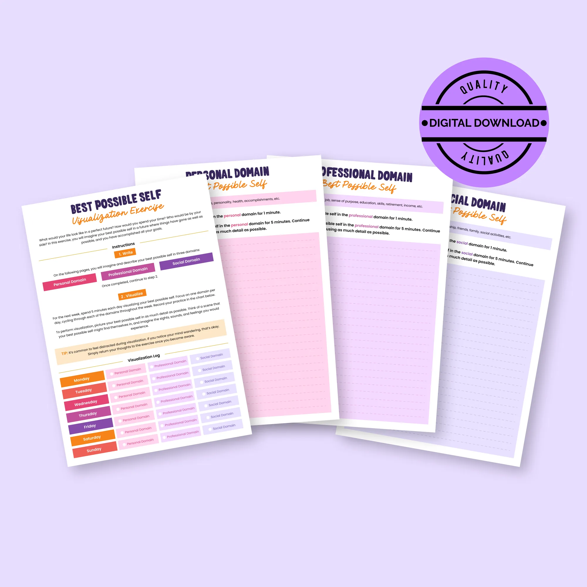 Self-Esteem Worksheets