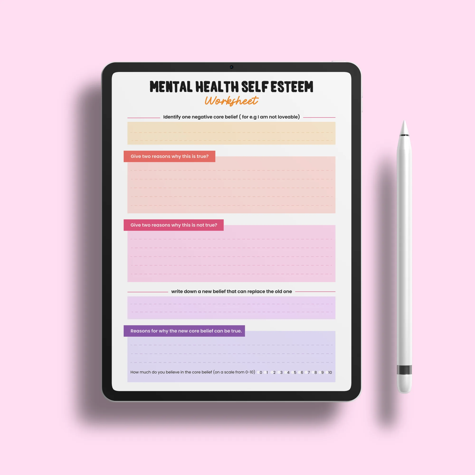 Self-Esteem Worksheets