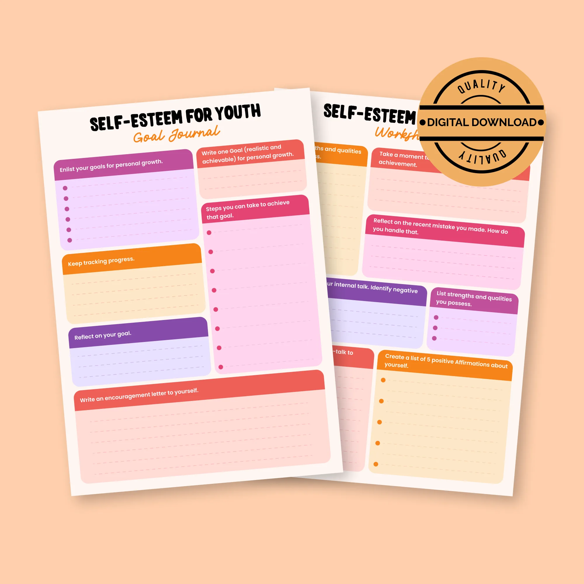 Self-Esteem Worksheets