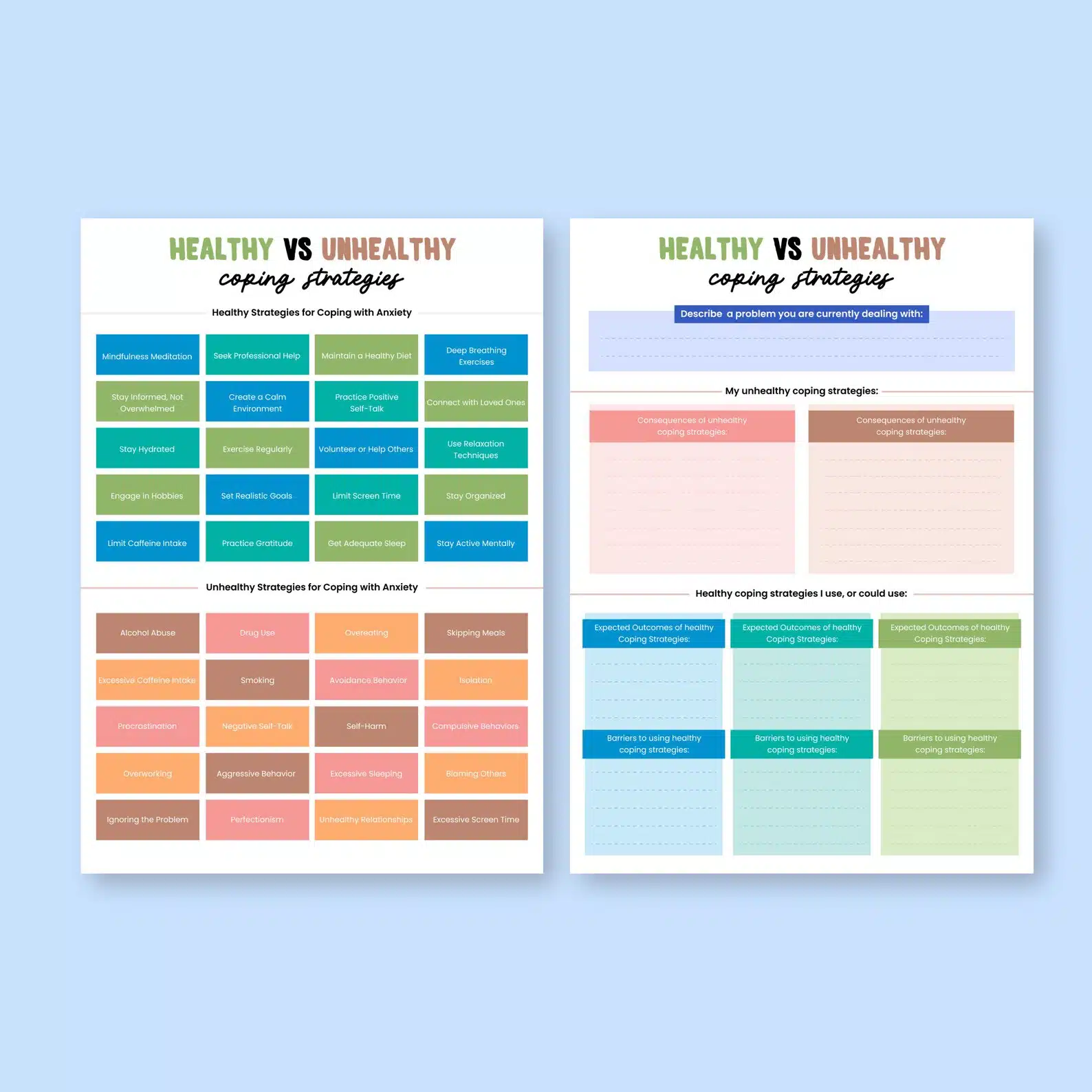 Coping strategies for anxiety