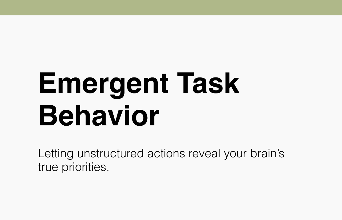 135 Emergent Task Behavior