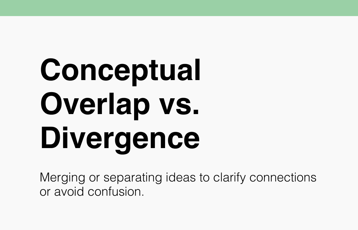 Conceptual Overlap vs. Divergence