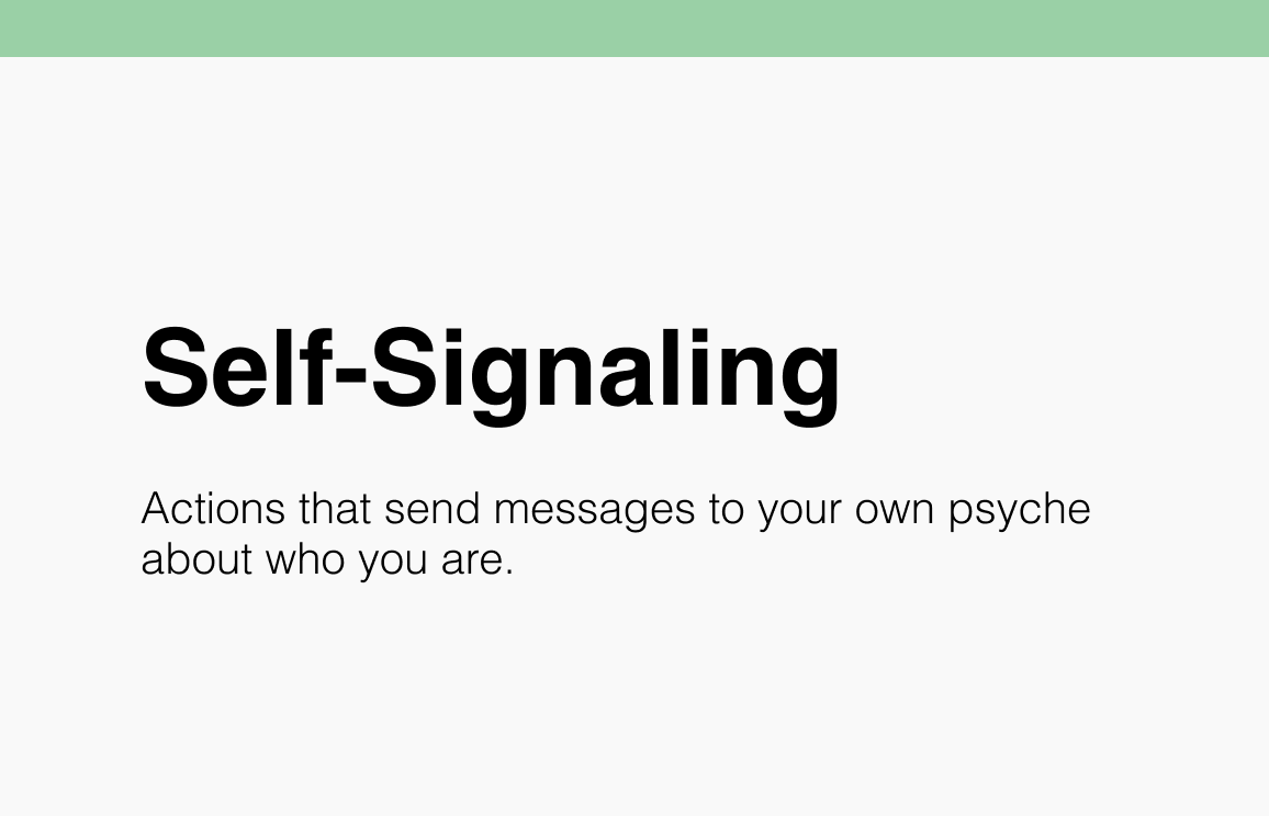 Self-Signaling