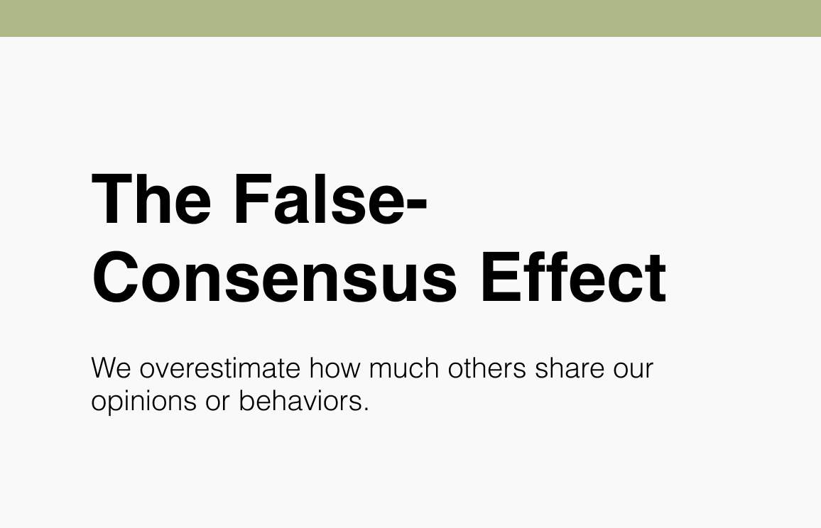 The False-Consensus Effect