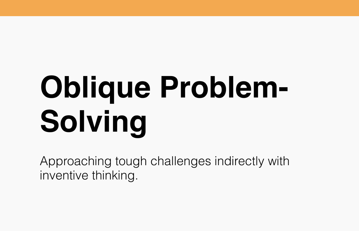 167 Oblique Problem-Solving