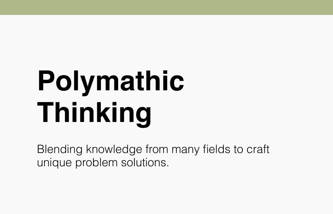 185 Polymathic Thinking