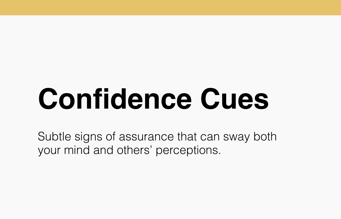 191 Confidence Cues