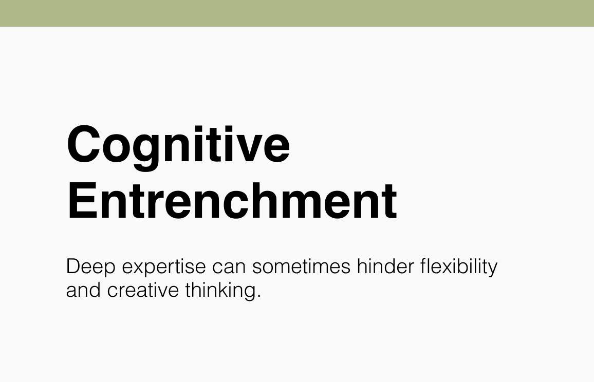 Cognitive Entrenchment